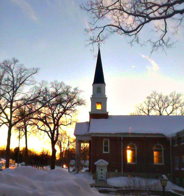 Sun through church windows 2
