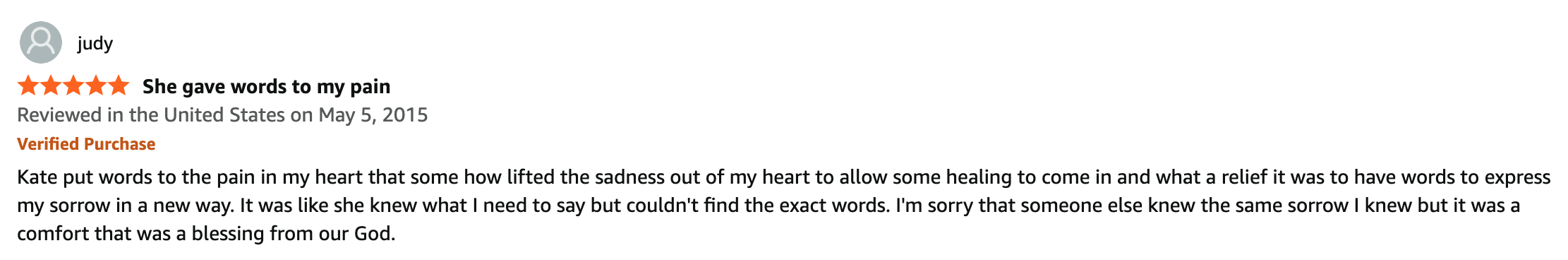 book about grief